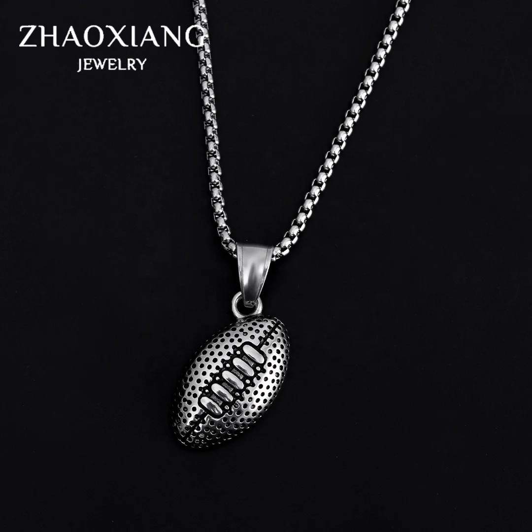 

Football Pendants Necklaces Boy Men Jewelry Gifts For Her Mini Cute Jewellery Making Manufacture Chain