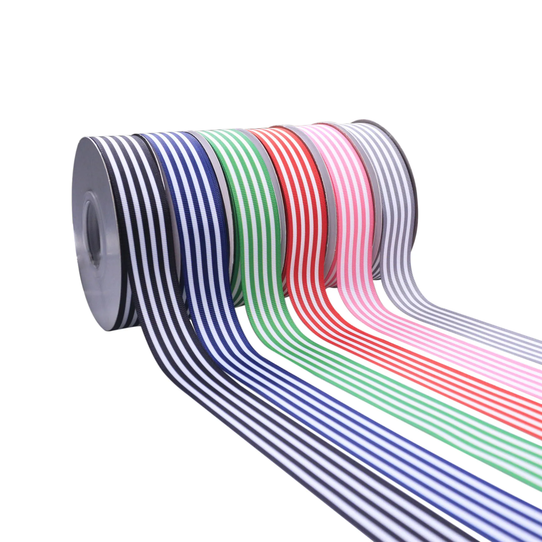 

Wholesale stripes printed grosgrain ribbon for DIY bows