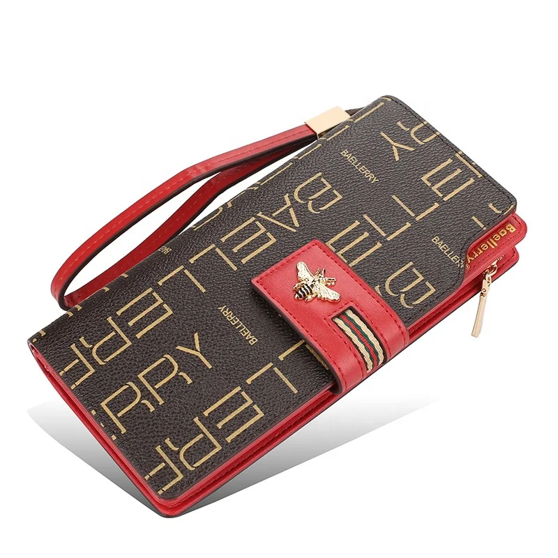 

Baellerry New Arrive Women Wallets Fashion Printed Letter Purse Long Clutch Handbag For Ladies