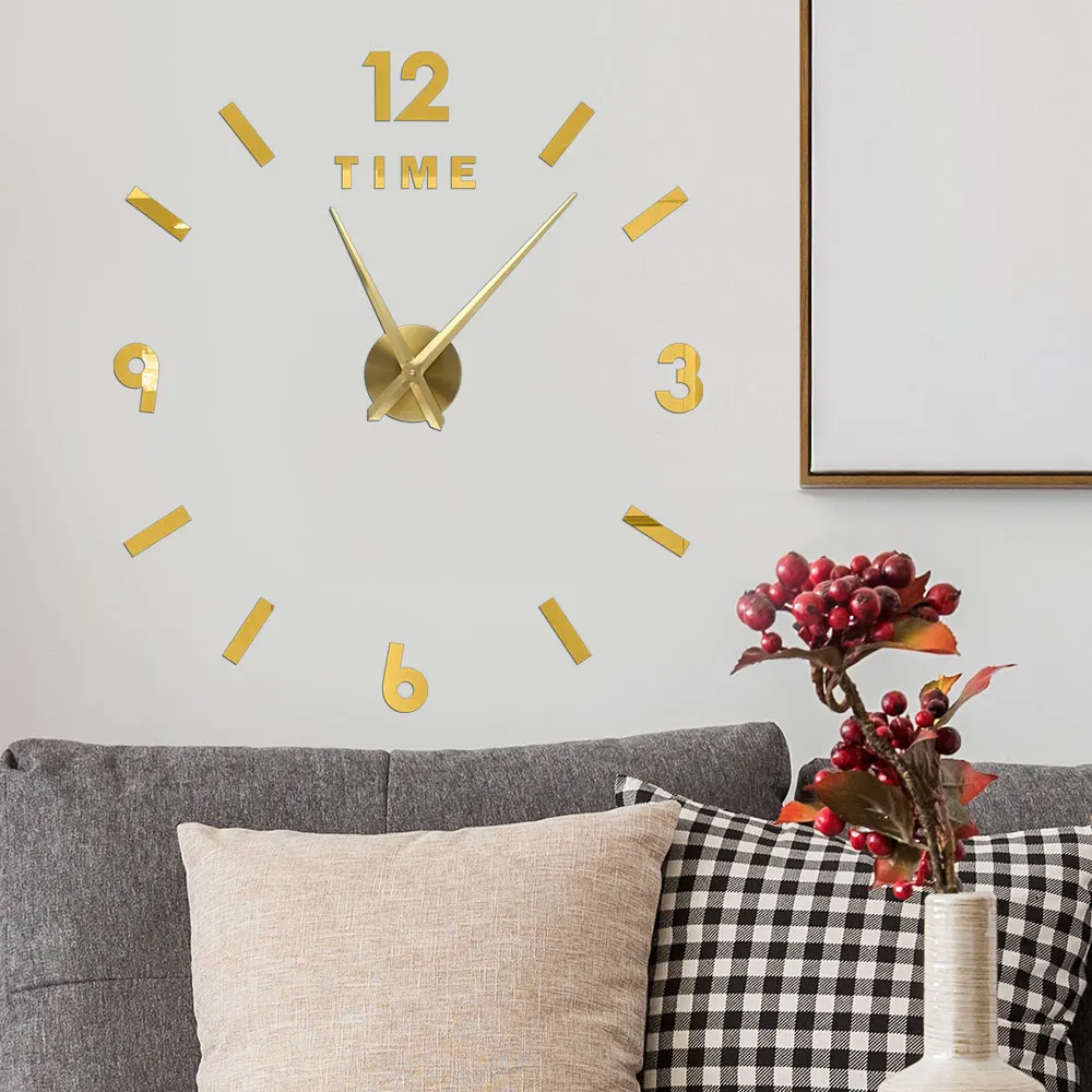 

High quality digital DIY 3D wall clock big size