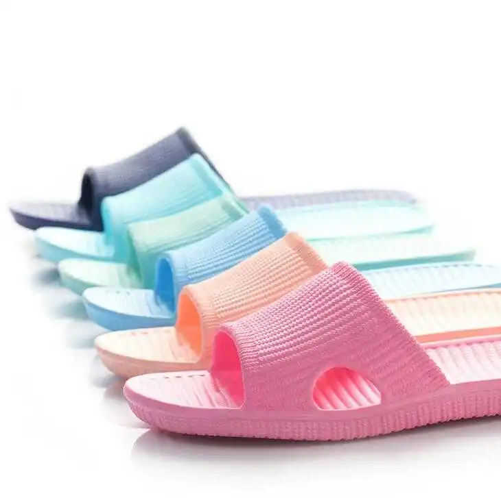 

New summer home EVA bathroom slippers female indoor non-slip couple bathing home soft bottom sandals and slippers male