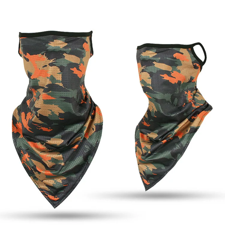 
Comfortable breathable unisex face bandana headband for sale camo triangle scarf tubular sports bandana 