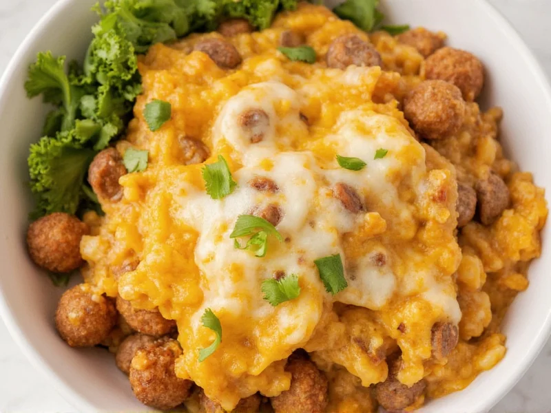 Easy Sausage Gravy Egg Tater Tot Casserole Recipe