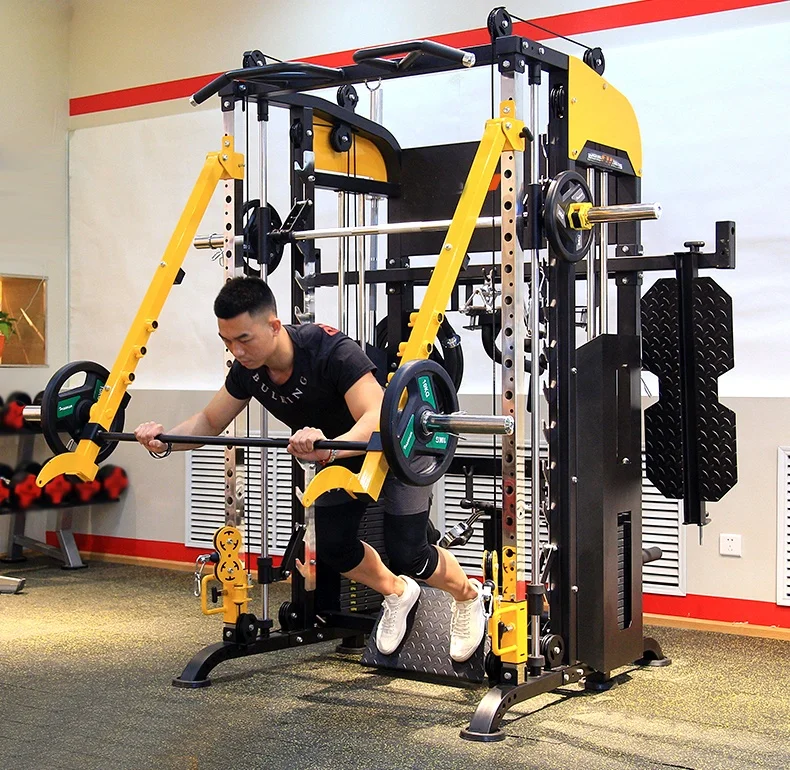 
New Design Commercial Gym Multi function Equipment Smith Machine Power Rack 