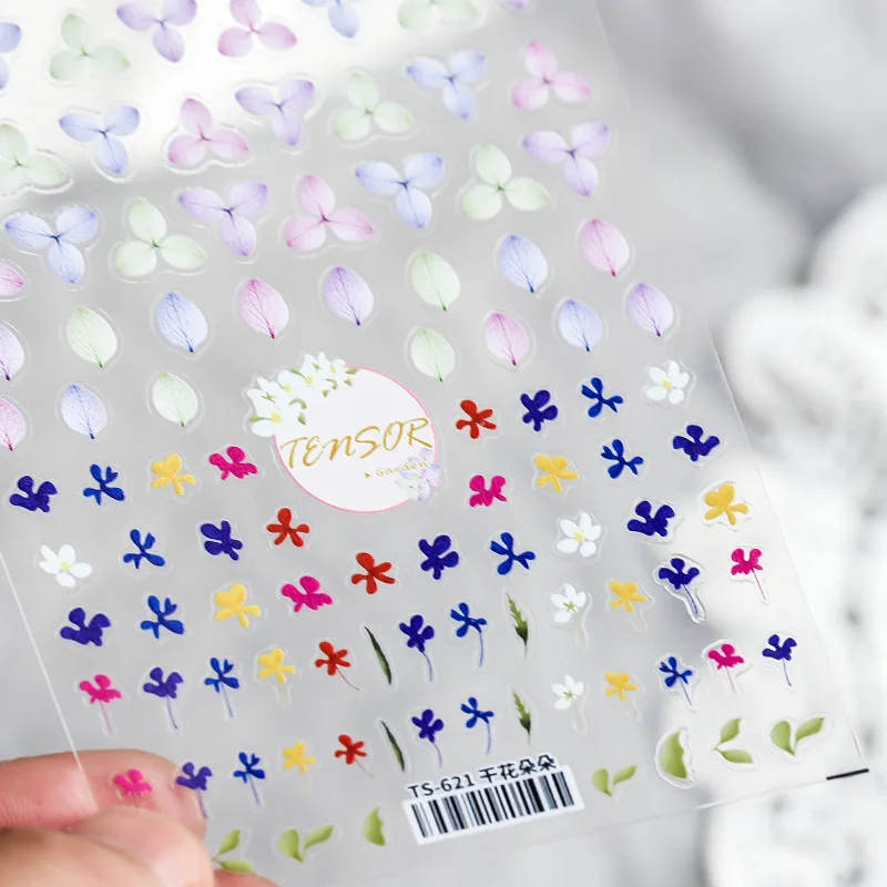 

The latest dry flower Nail Decals for Women Nail Art Stickers DIY Nail Art Supplies, As picture