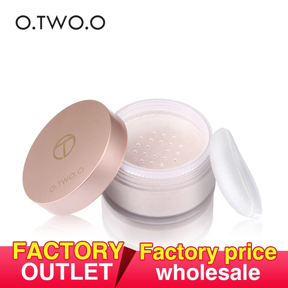 

O.TWO.O Smooth Matte Loose Powder Makeup Face Finish Setting Powder With Cosmetic Puff, 2 colors