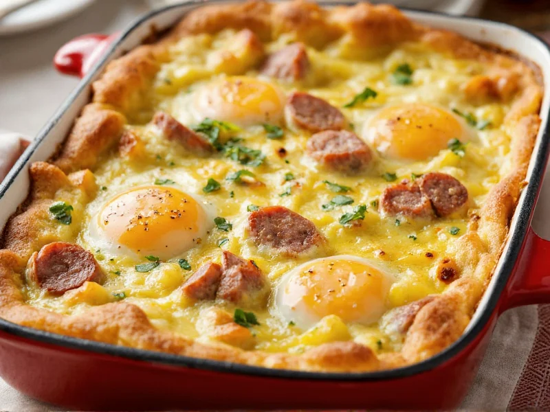 Perfect Egg Bake with Sausage Recipe: Easy & Delicious