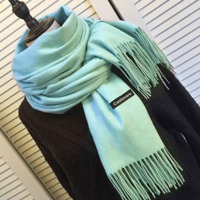 

Women Winter Solid Thick Neck Scarf Fashion 37 Colors