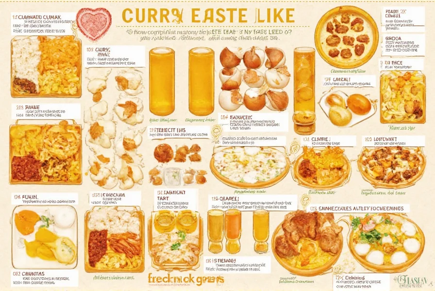Close-up of various curry spices including turmeric, cumin, and coriander