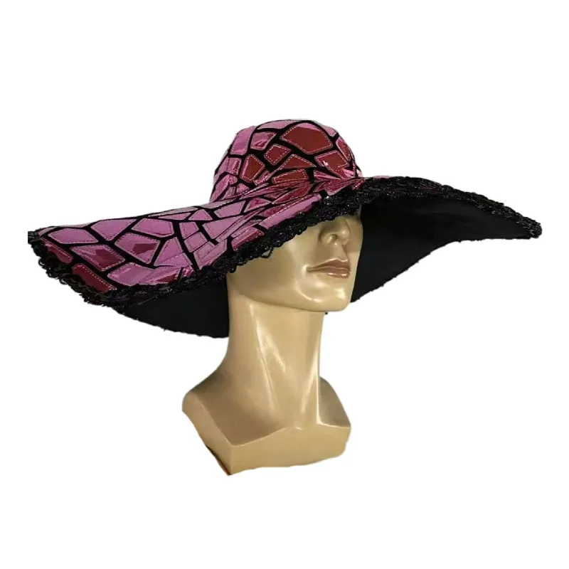 Fashion Sequin Large Brim Hat