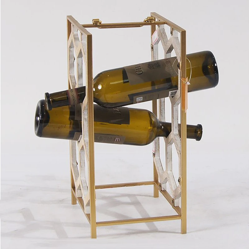 

OEM Bistro Chef Bottle Metal Figurine Rack Stand Home Decor Crafts Wine Holder