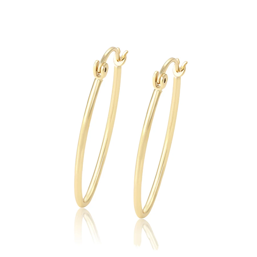 

99228 Xuping fashion earring jewelry cheap 14K gold plating environmental copper hoop earring for women
