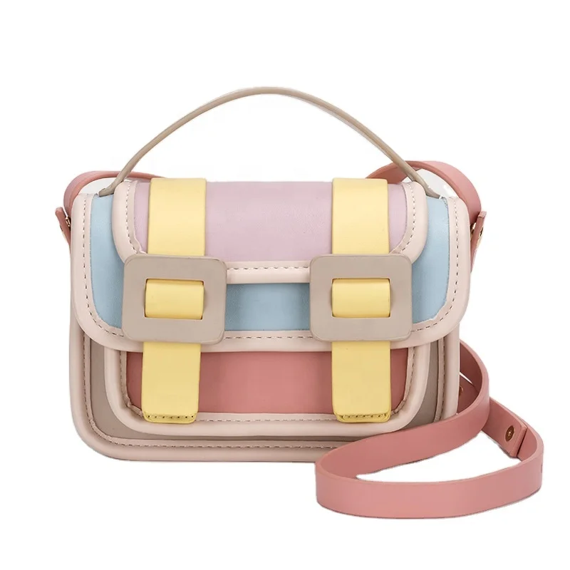 

Latest Design Crossbody Bag Women Cute Romantic Color Contrast Ladies Leather Bags