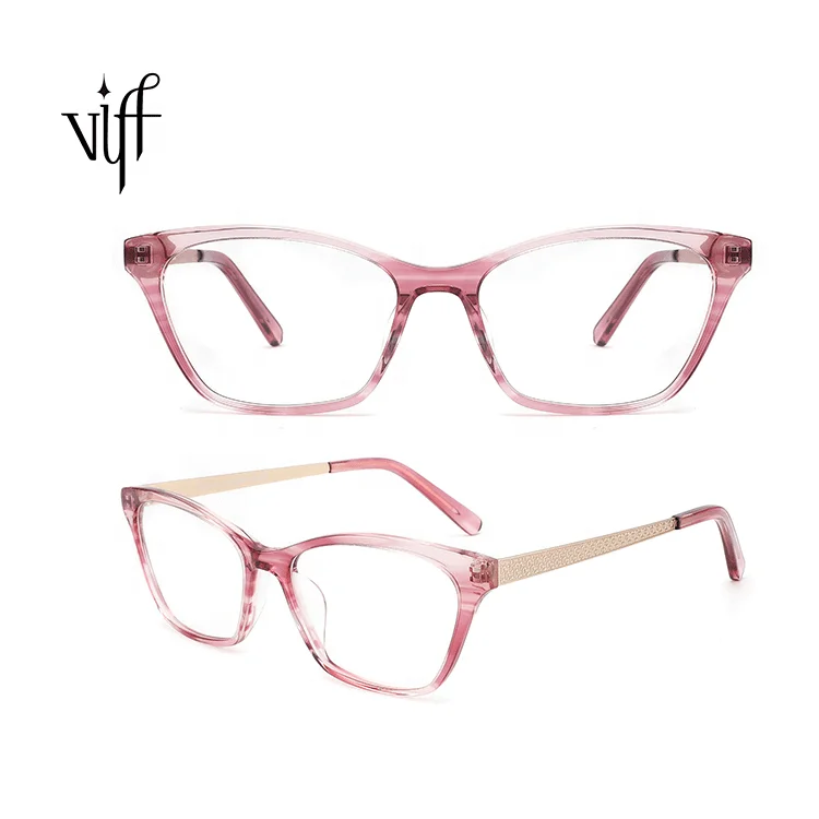 

Latest Designers Custom Glasses Acetate Optical Frame Glasses Metal Frames Optical Eyewear Eyeglasses