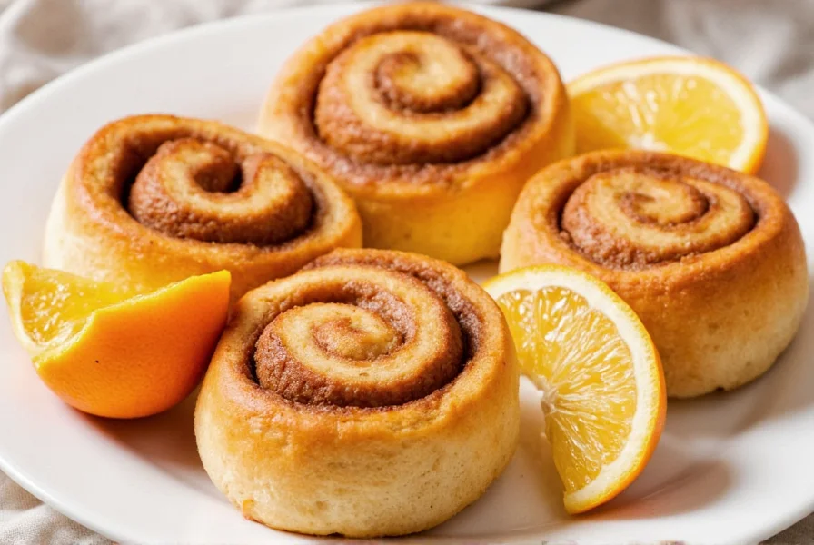 orange cinnamon rolls