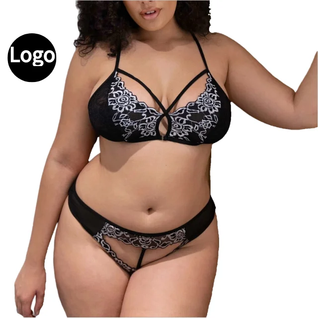

Wholesale women's water - soluble lace plus size sexy lingerie 2020 bra