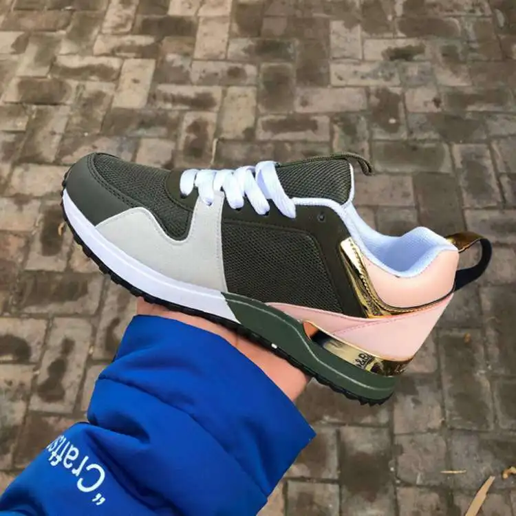 

SP-014 2021 Wholesale latest women sneakers high quality fashion platform thick bottom breathable mesh sports shoes women, More than 10 colors as picture show