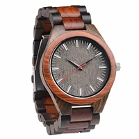 

dropshipping cheap personalized custom logo japan chrono men wood bamboo wrist watch