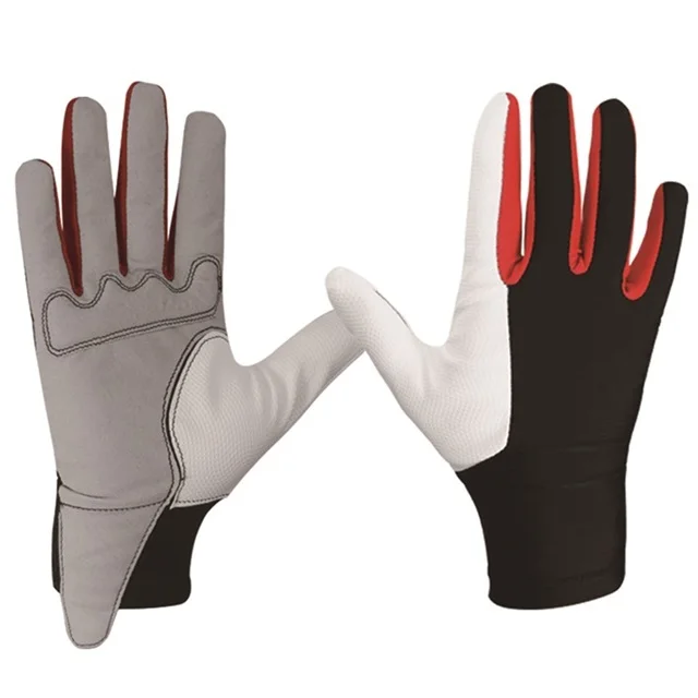 

Boodun 2019 fashion Non-slip riding gloves for sports, Red and white
