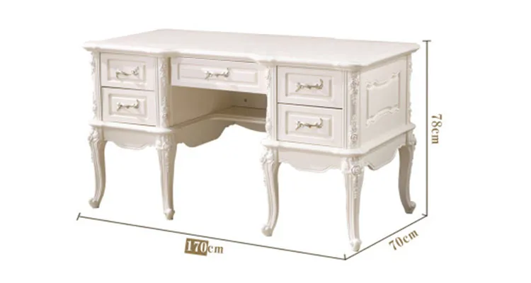 Popular Study Room Furniture Luxury Solid Wood Desks Office Writing Table OEM/ODM