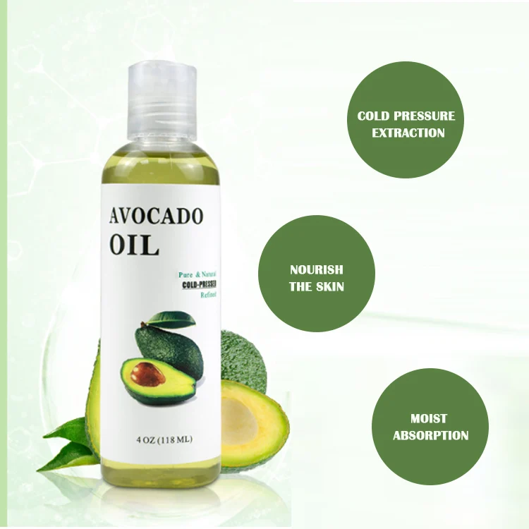 

High Quality Extra Virgin Avocado Oil Raw Materials Avocado Seed Oil Facial Skin Care Avocado Oil For Hair