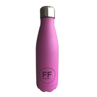 

custom private label stainless steel water bottle 500ml matte cola shape double wall 18-8 metal bottle keep water hot