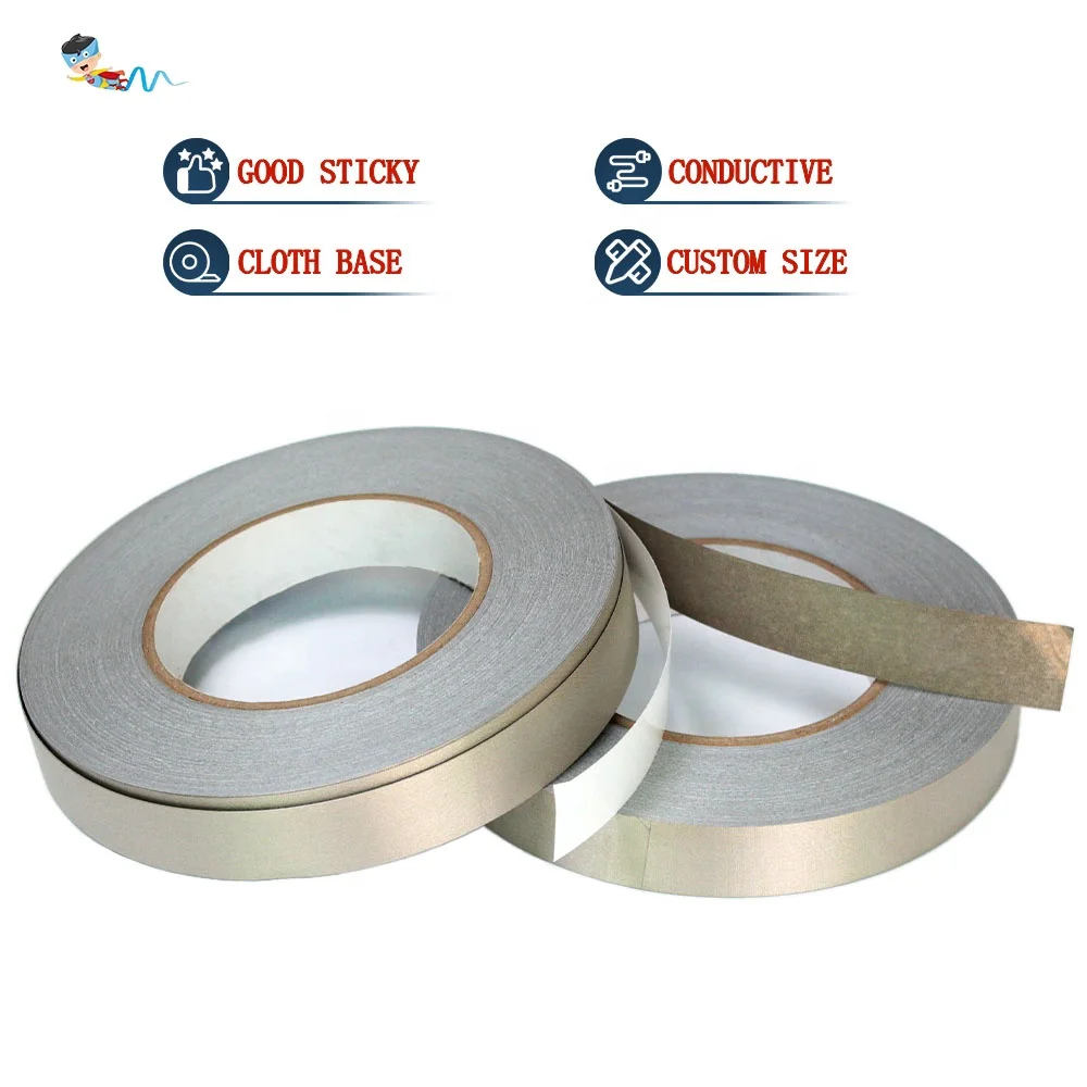 High Temperature Heat Resistant LCD Laptop Cable Wire Harness EMI Shielding Faraday Fabric Cloth Conductive Adhesive Tape