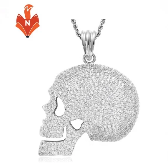 

AJ033-PE Personalized jewelry sets rope chain fashion bling micro pave hiphop necklace pendant chain for mens necklaces