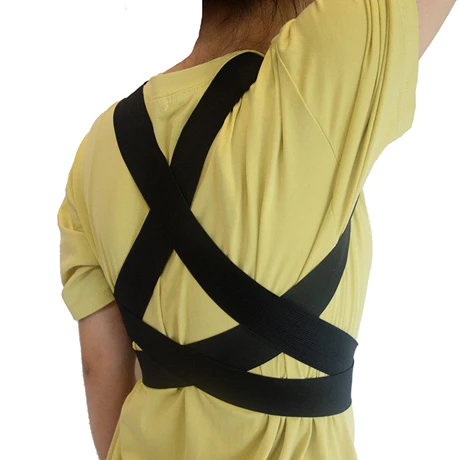 

factory price elastic back posture corrector for men and women, Black