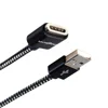 Spring loaded male female 4 pin magnetic connector USB data cable
