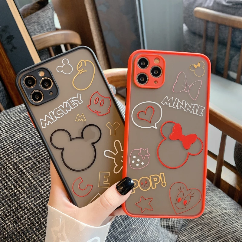

Cartoon Phone Case for iPhone 11 12 Mini Pro X XS XR Max 7 8 Plus SE 2020 Skin Feel Matte Back Cover Customizable pattern