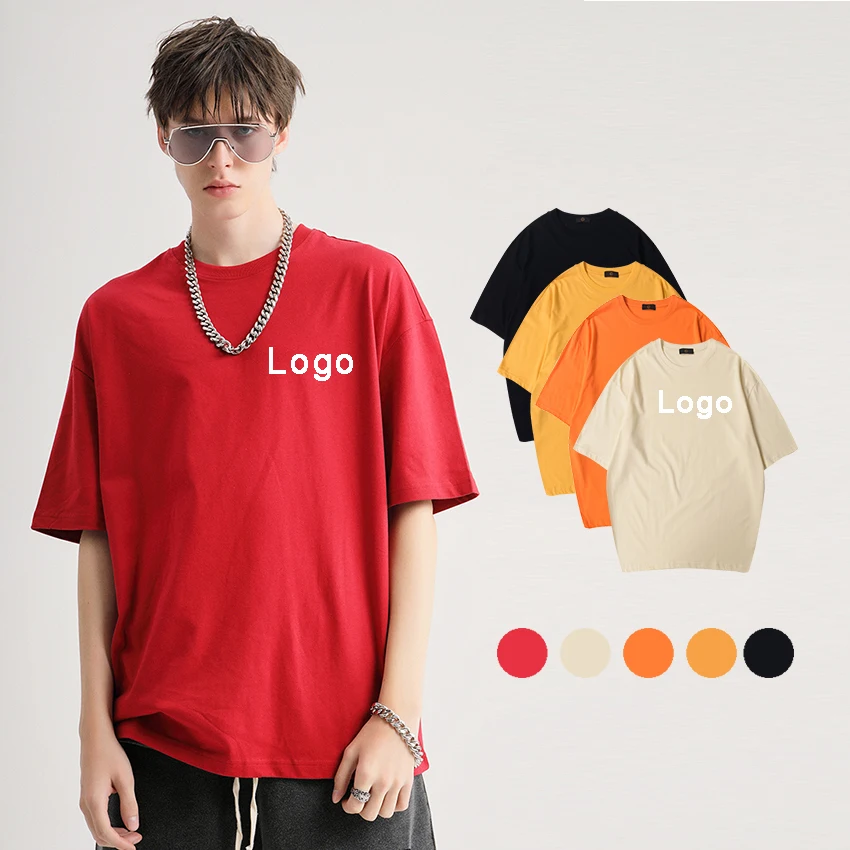 

Wholesale High Quality Streetwear Clothing Unisex Plain Custom Oversize Cotton Mens T Shirts, Customized