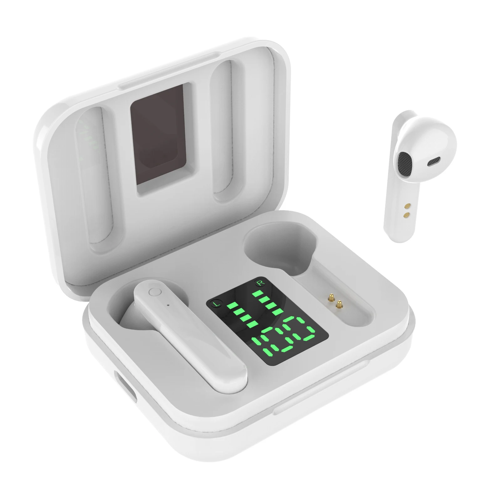

New Arrivals Bluetooth Headset With Charging Case Wireless Brand Customize Earphones Crown Headphone Earbuds