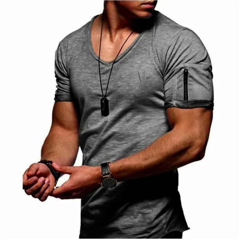 

Factory customized new summer men's sports cotton short-sleeved t-shirt sports running shirt
