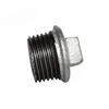 BSP 60 deg cone plug npt hex/round/square head threaded round hex hydraulic plugs npt round head plug