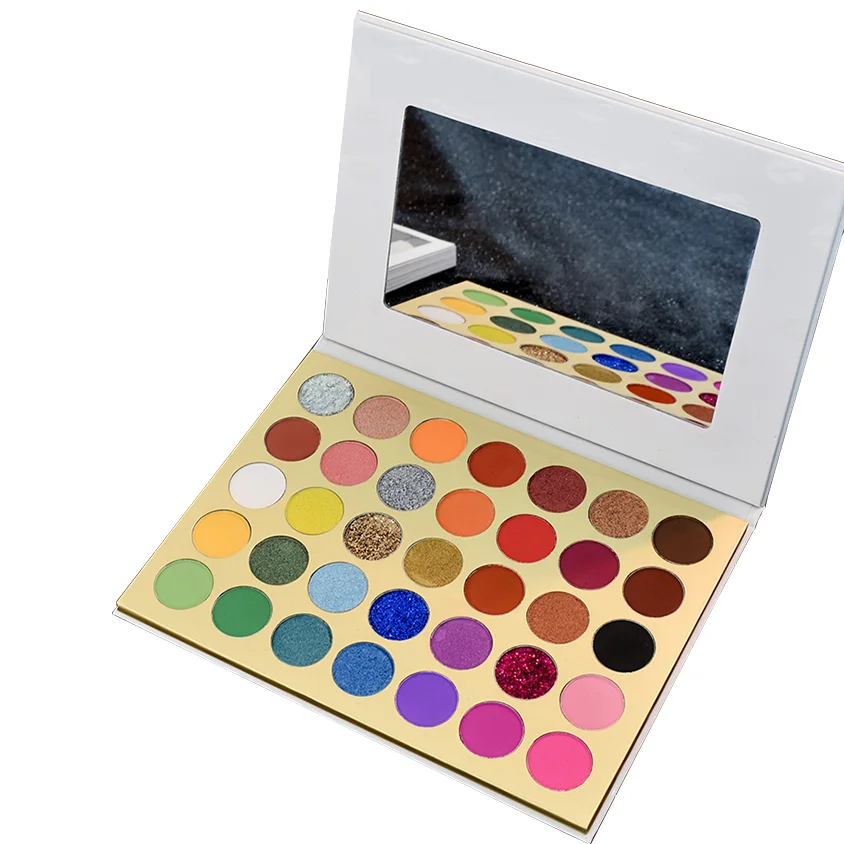 

High Pigment New Lip Design Private Label Eye shadow Palette 35 Wonderful Color, Muliti-color;oem accepted