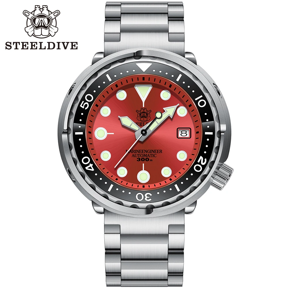 

Ready To Ship! SD1975 STEELDIVE 30ATM Waterproof Japan NH35 Automatic Mechanical Dive Diver Mens Watch