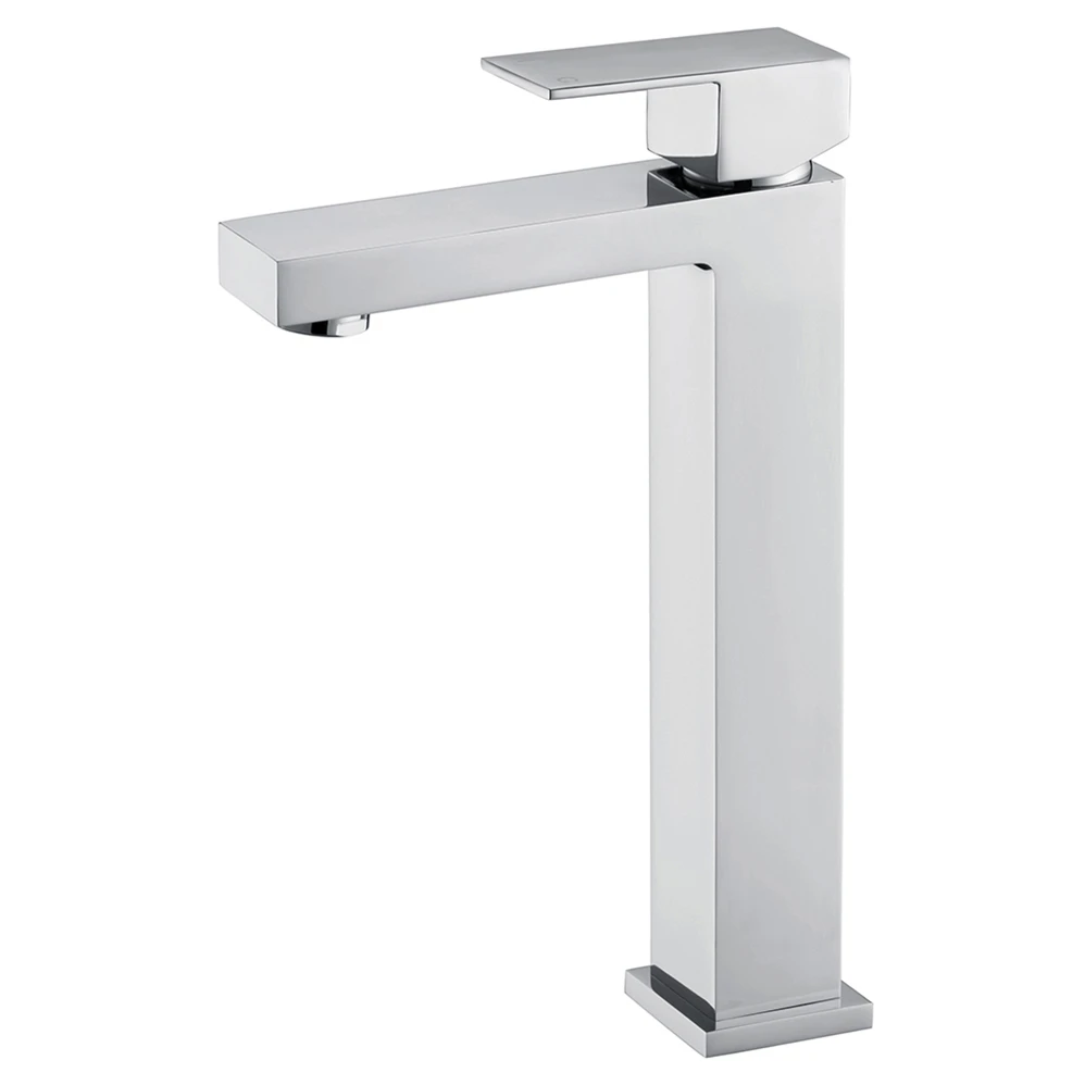 

Modern Hot Cold Water Supply Deck Mounted Faucet Chrome Finish 25 Ceramic Cartridge Brass Hand Wash Basin Tap