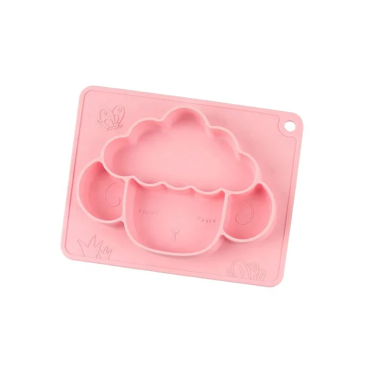 

Bpa Free snack bowl Silicone Baby Bowls with Suction, Pink