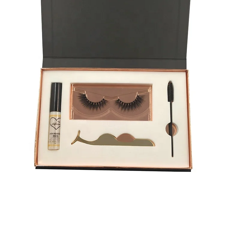 

Super soft and flexible Black cotton band 3D Synthetic fiber lashes all hand made 3D Faux Mink Eyelash