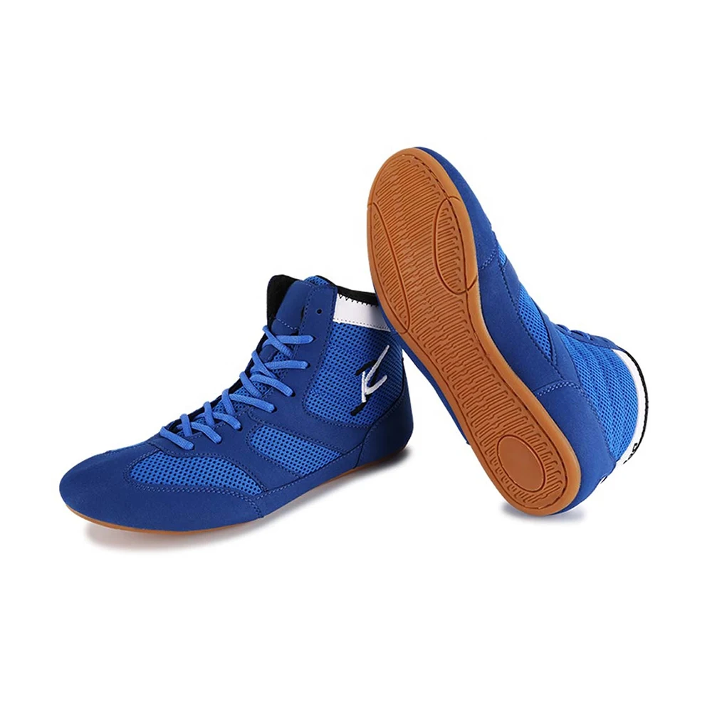 Custom wholesale oem cheap leather sports men wrestling shoes