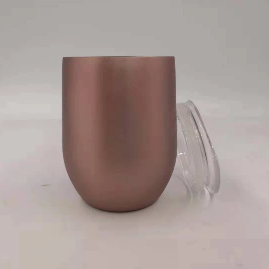 

Eco-friendly Egg Shape Stainless Steel Wine Glasses Metal Cup