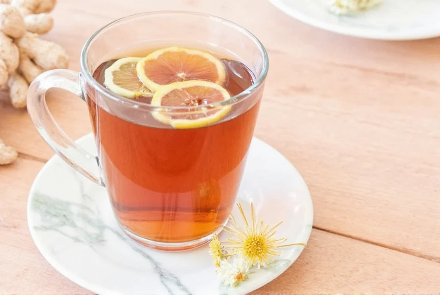 ginger tea for a sore throat