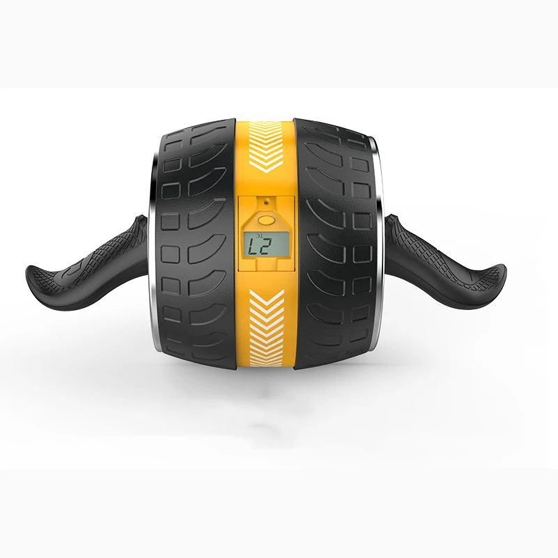 

Abdominal roller 2021 HD LED display sports roller abdominal for home gym workout anti-slip handle ab wheel roller abdominal