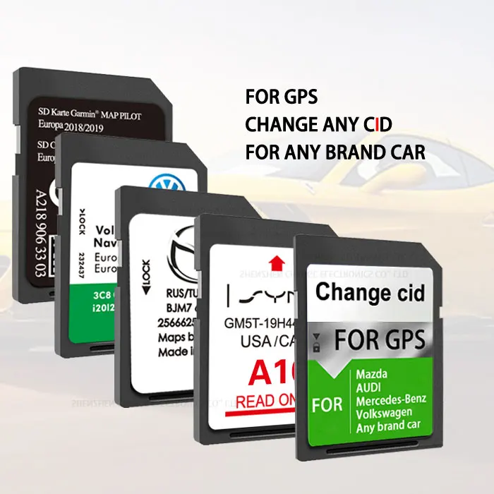 Customized navigation changeable CID SD card for Mazda