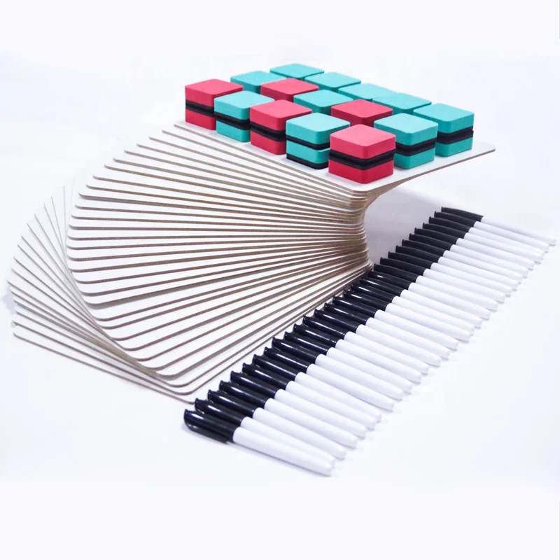 
Amazon Cheap Price No Frame Double Sided White Board Set Small Dry Erase Lapboard Whiteboard for Kids Classroom 