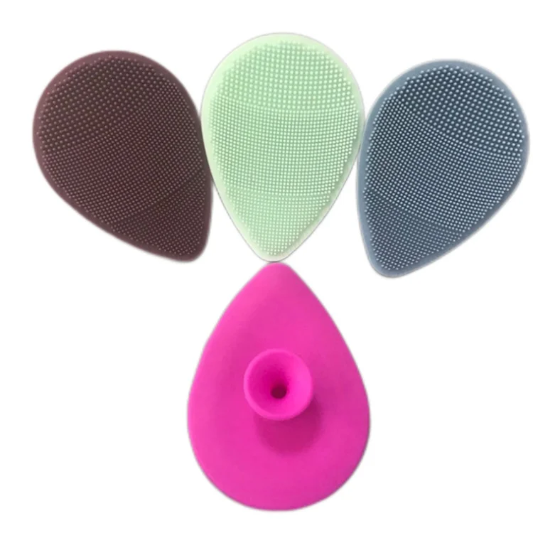 

Silicone Face Scrubber Cleanser Brush Pad Handheld Manual Massager Exfoliator for Facial Cleansing Brush, Pantone