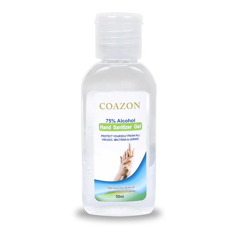 50ml 75% Alcohol antibacterial hand sanitizer gel kills COVID-19/Ebola/E.coli/Salmonella hospital grade hand sanitizer  OEM/ODM