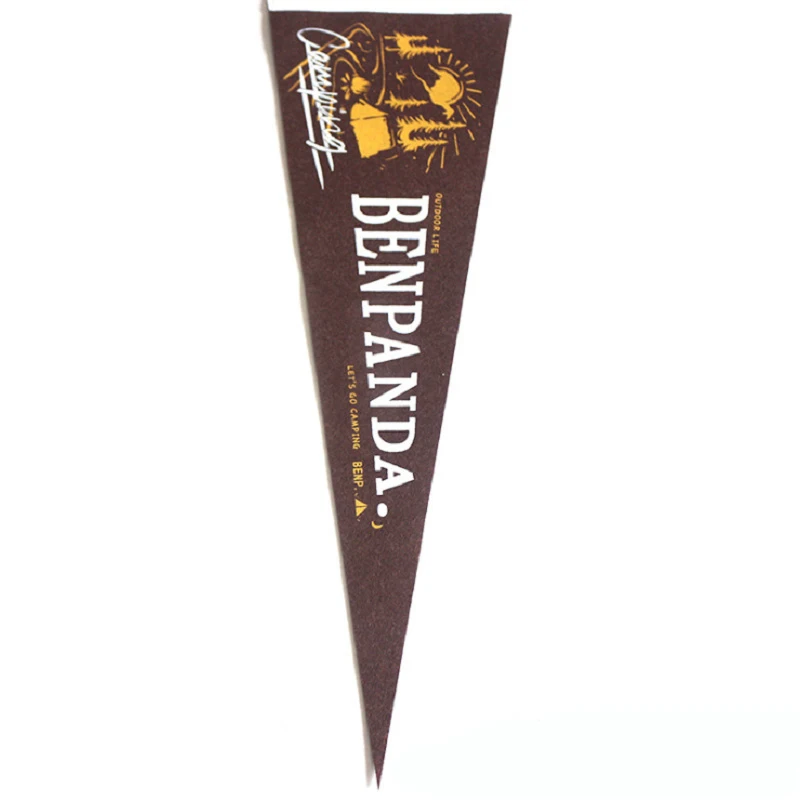 we can print logo on it felt pennant banner