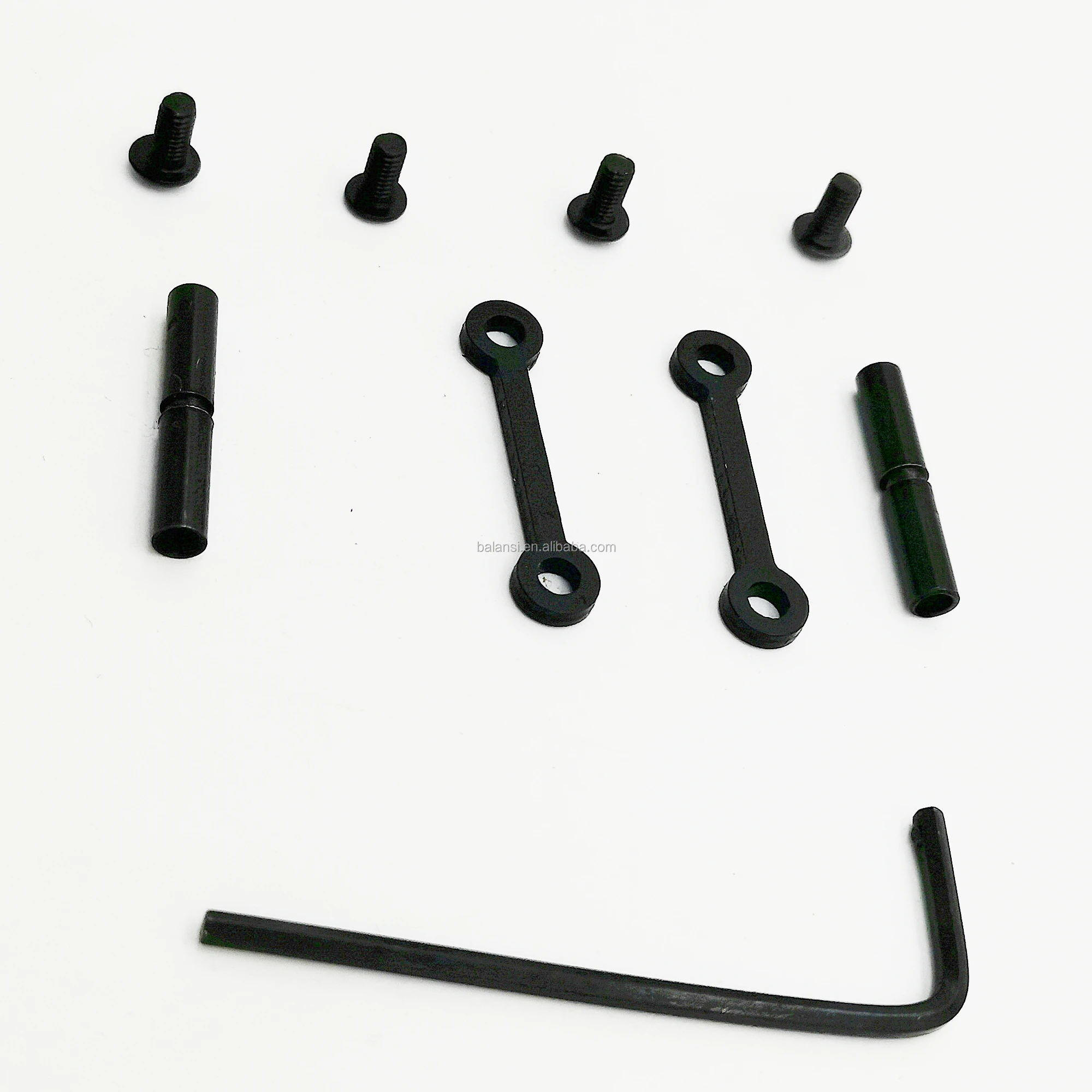 

.154 Tactical Steel .223 .308 Anti Walk Rotation Pins Side Plates Hammer pin Trigger kit for AR15 Hunting gun lock pins, Black